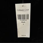 Coldwater Creek NWT  Velvet Velour Top Women’s Small Black 3/4 Sleeve Holiday Photo 4