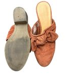 American Eagle  Burnt Orange Corduroy Mules Size 6 Photo 3