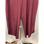 Halara  Casual Cropped Wide Leg Lounge Pants Maroon High‎ Waist Womens Medium Photo 1