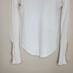 Free People Free People Zip To It Thermal White Fall Preppy Western Boho Rodeo Womens M Photo 2