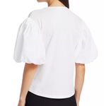ALC Frank A.L.C. Cassandra Puff-Sleeve Tee in Snow White Size M Photo 3