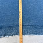 Melrose and Market Women's 3X Blue Mineral Wash Slub Knit Top Raw Hem Side Slits Photo 5