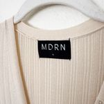 Modern Citizen [] MDRN Beige Ribbed V-Neck Longline Button Cardigan Sweater XL Photo 9