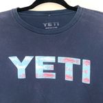 Yeti 100% Cotton Navy Blue Short Sleeve Fishing Graphic Tee Photo 2