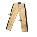 J.Crew High Rise Girlfriend Chino Pants Womens Size 12 Beige Black Stripe Photo 1