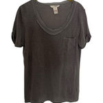 Sundance  Charcoal Short Sleeve V-Neck Tee Photo 0