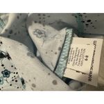 Women’s Uniform Scrub Med Blue Floral Print Scrub Top Size 6 Photo 5