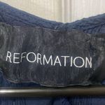 Reformation Front Cut Out Navy Blue Maxi Dress Photo 2