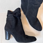 Sam Edelman  Black Faux Suede Slouchy Ankle Boots Womens 8 Wanda Fall Booties Photo 1