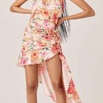 For Love & Lemons Versilla Floral Satin Hi-Lo Dress XS NWT Photo 0