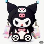 Hello Kitty  Kuromi Silicone Crossbody NIB Photo 1
