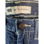 Levi's Too Superlow Dark Wash Skinny Jeans with Signature V-Stitch Pockets Sz 1S Photo 2