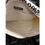 Karl Lagerfeld NWT  PARIS KRISTEN CREAM  CANVAS LARGE SHOPPING TOTE BAG 19x13 Photo 3