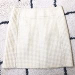 Loft Yellow Cream Polka Dot Dotted Mini Skirt Photo 0