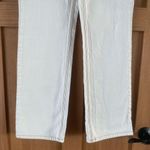 ZARA Mid Rise Straight Long Length White Jeans- size 4 Photo 2