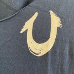 True Religion Black Scoop Neck Y2K Horseshoe T-Shirt Size L New Without Tag Photo 2