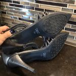 New York Transit  pewter silver bling strappy heel‎ Photo 5