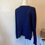 John + Jenn  Cable Knit Sweater Blue Size Large‎ Photo 2