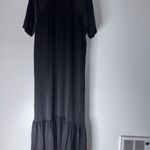 Nordstrom  Romantic Tiered Washable 100% Silk Nightgown Black Medium Photo 1
