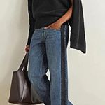 Stylewe wide leg urban color block jeans size small 4 Photo 0