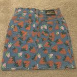 Gucci  Denim Skirt with Strawberry Print size IT 42 Photo 2