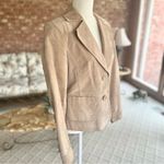 Mossimo Tan Genuine 100 % Suede Leather Blazer M Size M Photo 9
