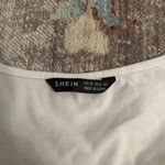 SheIn White Crop Going Out Top Tee Shirt Photo 2