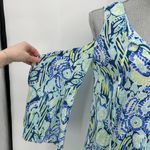 Lilly Pulitzer  Benicia Tunic Dress Cold Shoulder Size XS Indigo Sunset Swim Photo 5