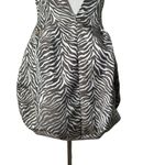 Jessica McClintock  Animal Print Strapless‎ Dress Size 4 Bubble Hem Statement NEW Photo 5