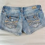 Y2K Low Rise Denim Mini Shorts 5/30" Blue Photo 2