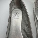 Adrianna Papell Shirley rhinestone embellished ballet flats 8 mesh silver lace Photo 6