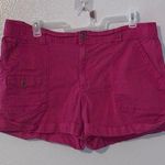 Time And Tru Time and True Cranberry Red Casual Summer Cargo Shorts Photo 0