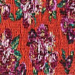 Xhilaration Women's Floral Elastic Smocked Stretch Off Shoulder Crop Top Photo 2