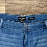 Susan Graver  Blue Cropped Denim Jeans with Lace trim Photo 2