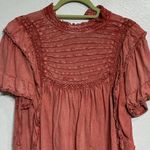 Free People Canyon Arroyo Le Femme Ruffled Crochet Top Sz S Photo 2