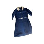 Vintage 1960s Adele Simpson for Hovland Swanson Navy Blue Coat Dress Size 10 Photo 12