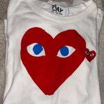 Comme des Garçons PLAY Heart Face Graphic Tee Photo 5