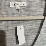 Lou & grey by LOFT Tunic Top Womens Medium Gray Marled Stretch V Neck Blouse Photo 6