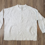 Aerie  Waffle Knit Oversized Light Grey Sweater Size XS Photo 0