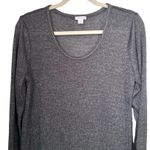 Xhilaration  Womens Sz XL Pullover Sweater Gray Long Sleeve Scoop Neck Knit Photo 1