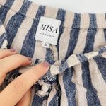 MISA Los Angeles MISA LA Blue Striped Ring Crochet Fabric Shorts - Medium Photo 3