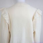 NEW Hollydene Ruffle-Shoulder Pullover Sweater by Madewell, size L Photo 5