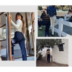 💕DOEN💕 Lady Jean ~ Ultra High Waisted Barrel Leg Rinse Wash Dark Blue 30 NWT Photo 4