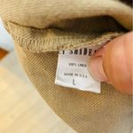 CP Shades Free people  Yoko Tunic tan linen pleated tunic shirt dress size large Photo 6