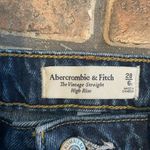 Abercrombie & Fitch Womens the Vintage Straight High Rise Jeans Size 28 Short Photo 2