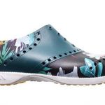 Biion Women's Spikeless Golf Shoes Jungle Night Print Black Blue Size 7 Photo 0