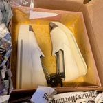 Miu Miu  Platform Slip on Sneakers White Leather Silver Toe Cap Photo 7