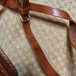 Handmade 70s VTG  Leather Box Purse Brown Buckle Handle Adjustable Strap Satchel Photo 9