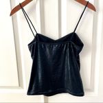 SheIn crocodile embossed black cami top Photo 3