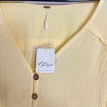 Free People Compare Breaking Hearts Tunic in Mellow Yellow Size Small NWT Photo 6